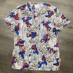 Spider Man Scrub Top XS